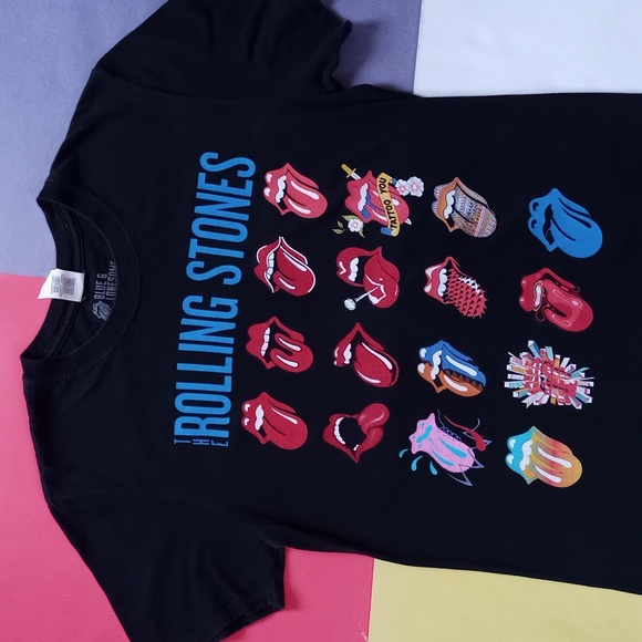 Bravado Other - Official The Rolling Stones Lips Graphic T-Shirt unisex